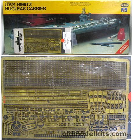 Testors 1/720 USS Nimitz Nuclear Carrier with Brass Superdetail Set, 893 plastic model kit